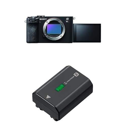 Image of Sony Alpha 7CR Full-Frame Interchangeable Lens Hybrid Camera - Black + Sony NPFZ100 Z-Series Rechargeable Battery Pack