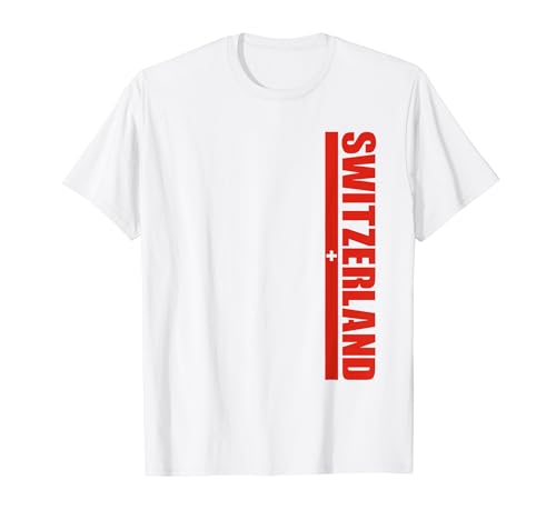 Switzerland Football Tee Swiss Flag Souvenir Suisse Cross Camiseta