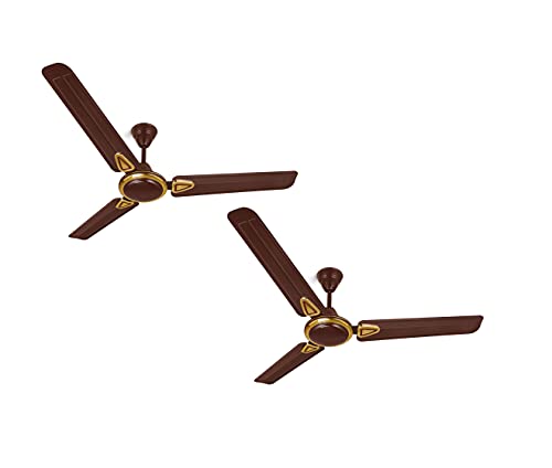 McCOY STELLER 48 '' : Decorative : HIGH SPEED Ceiling Fan : Brown : Pack of TWO