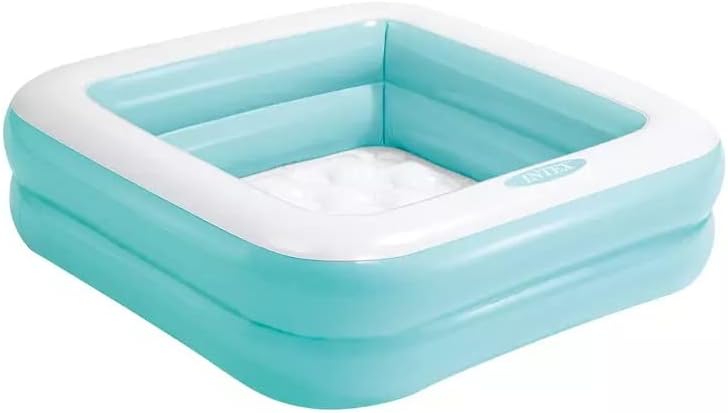 Toyshine Square Inflatable Kids Pool Bath Pool Tub, Summer Water Fun Bathing Tub Toy for Kids - 85x 85x 23 Cms