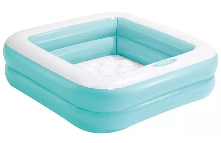 Toyshine Square Inflatable Kids Pool Bath Pool Tub, Summer Water Fun Bathing Tub Toy for Kids - 85x 85x 23 Cms