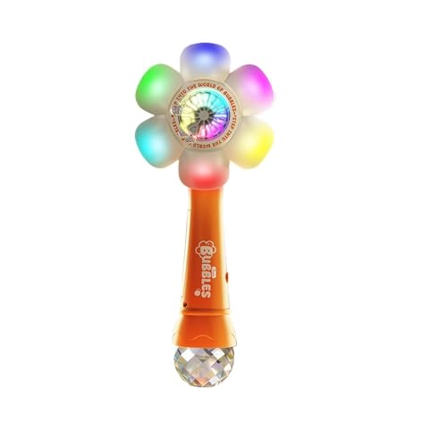 Machine à bulles extérieur avec souffleur automatique et fleur LED d'été