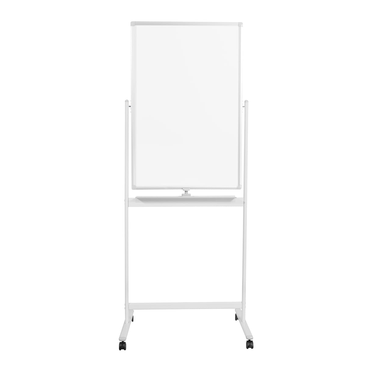 LogiLink EO0063 - Pizarra blanca de 2 caras, 60 x 90 cm, con ruedas, marco de aluminio