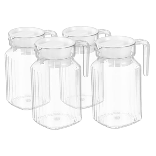 KICHOUSE 4pezzi d Con Per Bevande Capacità Per Calda e Fredda Succhi Tè Riutilizzabile Leggero Resistente Facile Da e Riporre