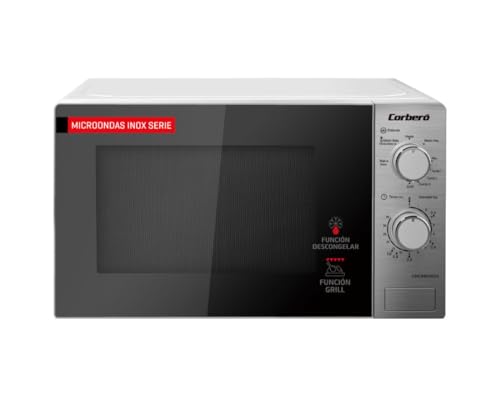 Corberó - Microondas Libre Instalación | CMICM6020GX | 700W Potencia | Grill Gratinar y Asar |...