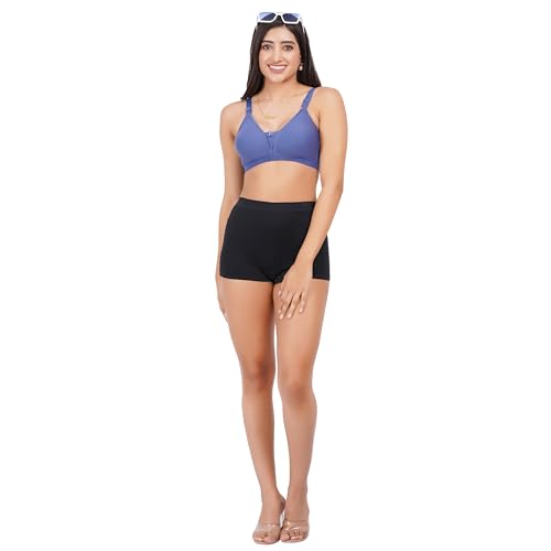 Image of Non Padded in B, C and D Cup Bra - Made of Pure Cotton Full Coverage Over Size Non Wired Pushup Soft Cup for T-Shirt Saree Dress Sports Garment for Daily Use Everyday