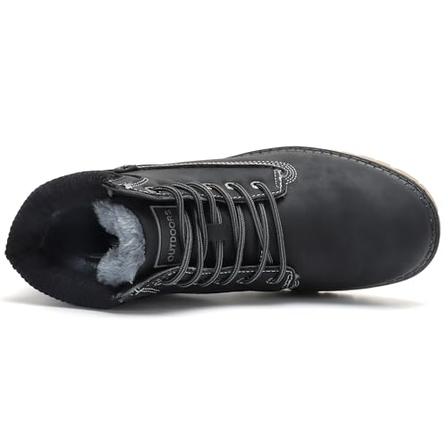 SKDOIUL Women Snow Boots Insulated Waterproof Outdoor Hiking Boots Leather3