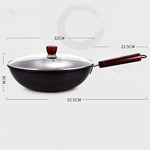 Wok de acero al carbono de 12.5 pulgadas miniatura 7
