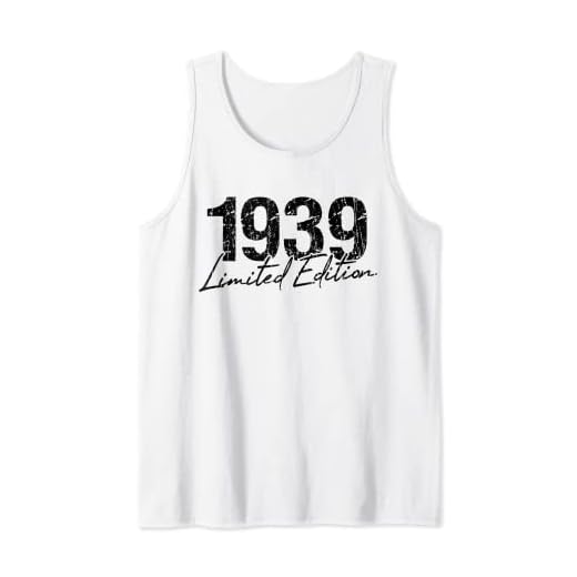 Cumpleaños 1939 Edición limitada Regalo Usado Grunge Vintage Camiseta sin Mangas