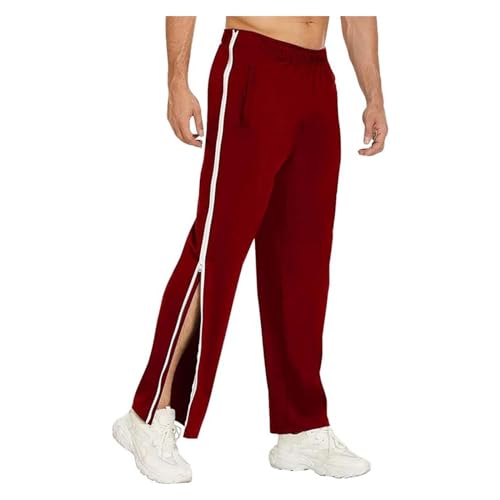 Jogger pants homme ample avec fermeture éclair latérale intégrale