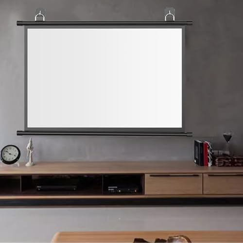 Pantalla retráctil para proyector 72 pulgadas 16:9 miniatura 2