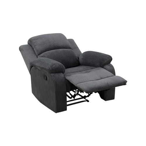 Sillón Plegable Curvo Gris Oscuro miniatura 4