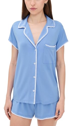 Eberjey Women's The Frida Whip Stitch Short Pajama Set