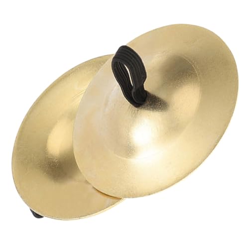 OKUMEYR Finger Cymbals Boys and Girls Musical Instrument Belly Dancing Cymbals Portable Toy 1 Pair Set