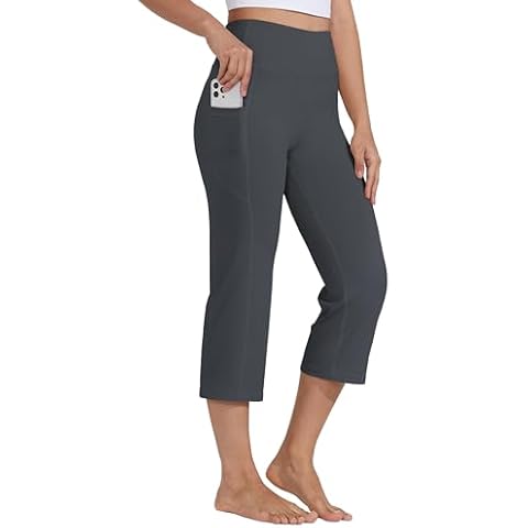 Willit Women's High Waist Yoga Capris Cover