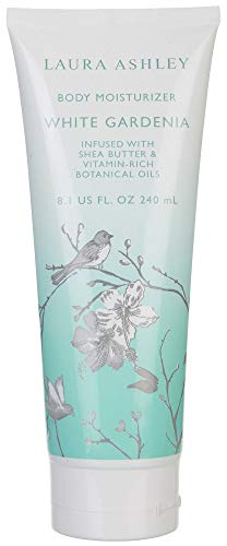 Laura Ashley Body Moisturizer Lotion Infused with Shea Butter and Vitamin Rich Botanical Oils (White Gardenia)