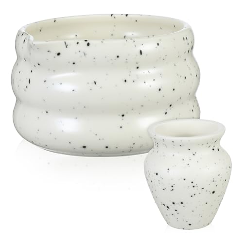 LABRIMP 1Set Japanese Matcha Tea Set Ceramic Matcha Bowl with Whisk Stand Traditional Japanese Ceremony Kit Grandfather Elegant Tea Experience Setting