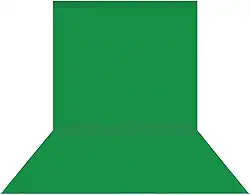 Fundo Chroma Key Verde em Tecido Poliéster Sou Foto para Produções de Vídeos (3m x 6m)
