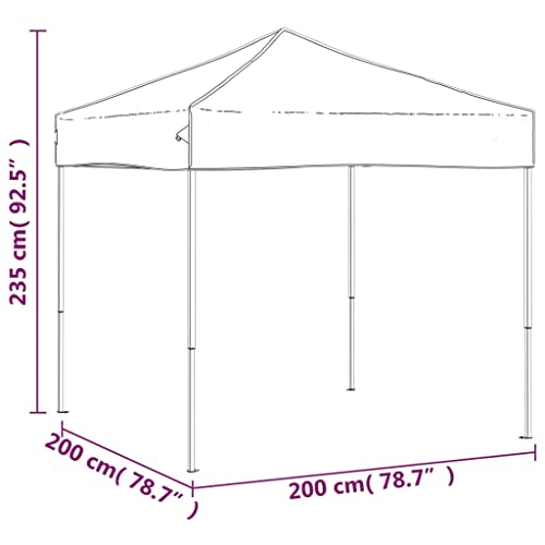 Tente de fête pliante 2x2 m avec espace intimité bleu