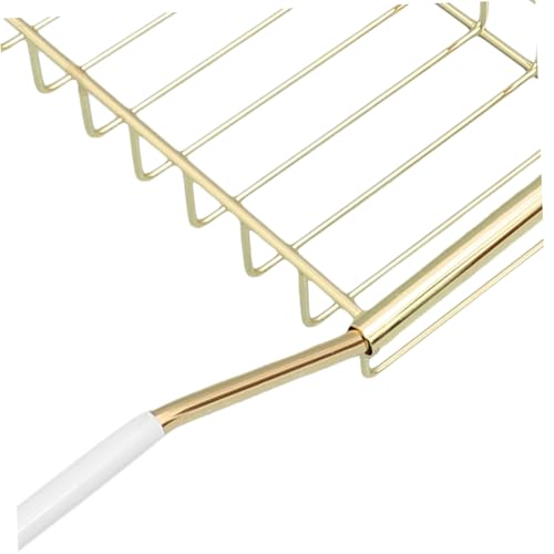 Estante extensible de acero inoxidable para bañera para evitar caídas de objetos 8