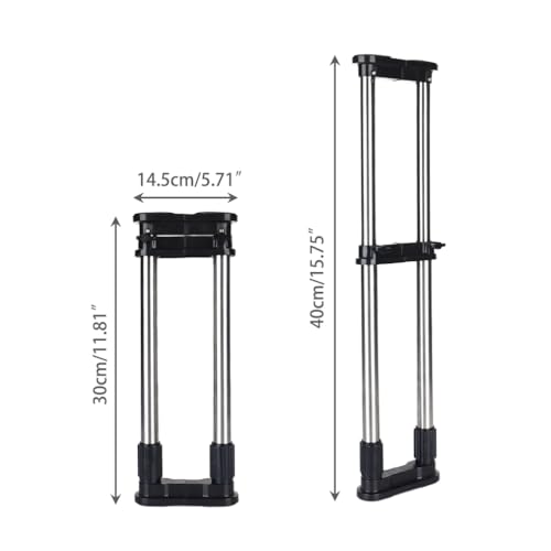 Paquete de 2 barras de tensión ajustables para organización de armario, estante extensible para cocina, baño, almacenamiento de ropa, separador de perchas en color negro (70 120 cm)