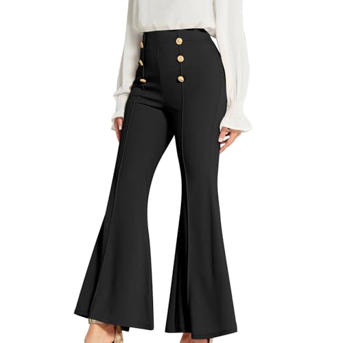 Apartment Three High-Waisted Flare スラックス Z SUPPLY Women's Smooth Sculpt Flare Pants, Black, XS at