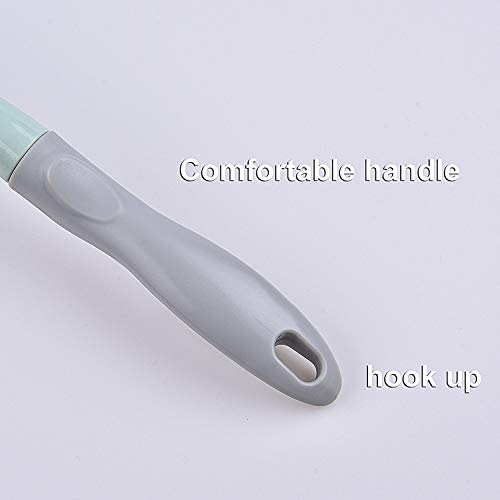 3-Pack of Rubber Mini Squeegees with Plastic Handle - for Shower, Window and Car Glass - Green, Beige, Pink - Thumbnail 7