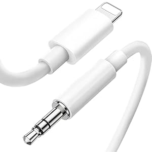 Aux Cable for iPhone in Car, PUONBSR 3.5mm Aux Cord Aux lead Compatible with iPhone 14/14 Pro Max/13/12 Pro/11/11Pro/X…