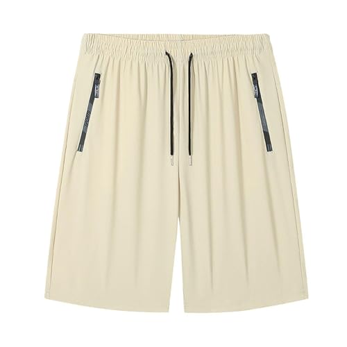 Short d'été pour femme avec taille élastique et poches zippées pour la randonnée