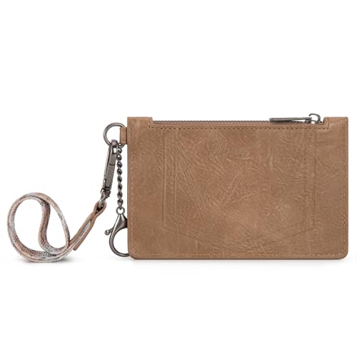 Image of Montana West X Wrangler Aztec Credit Card Holder for Women Slim Keychain Wallet Small Wallet Women Ladies Female Cards & ID Cases with Keychain Wristlet Strap