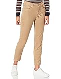 7 For All Mankind Damen The Straight Crop Corduroy Sandcastle Hose, Beige, 23W 30L EU