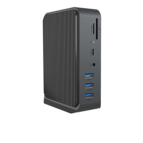 Docking Station USB-C ICY BOX IB-DK2261AC 13-en-1 avec double HDMI