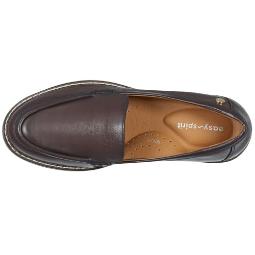 Image of Easy Spirit Women's Jaylin Loafer, Dark Brown Leather, 10.5