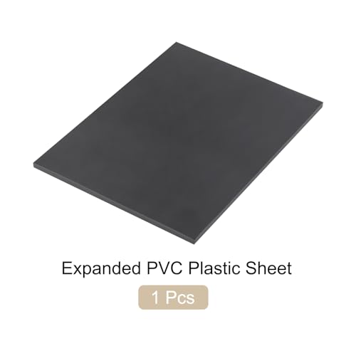 Image of Expanded PVC Plastic Sheet 5 /16 inch Thick, 11 inchx14 inch Lightweight Rigid Foam Sheet, [for Crafts Signage Displays Digital Screen Printing] - Black / 1 Pcs