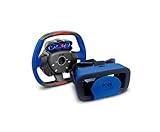 Resulzon 3D VR Glasses Virtual Reality Headset for Racing Games, Bluetooth Connection, 360°Panoramic, Lightweight and Comfortable with Force Feedback Steering Wheel for IOS9.0/Android 5.0 Above Versio