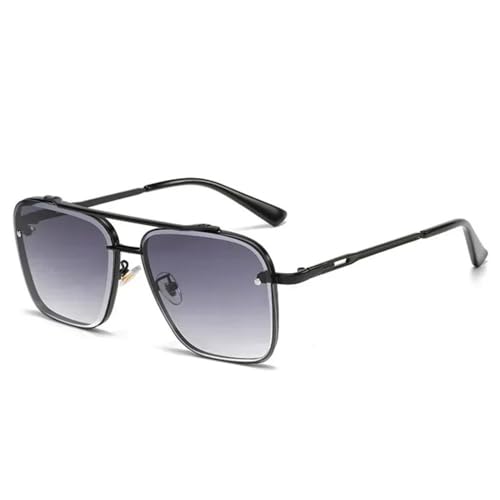 Lunettes de soleil carrées tendance 2024 unisexes au style dégradé moderne
