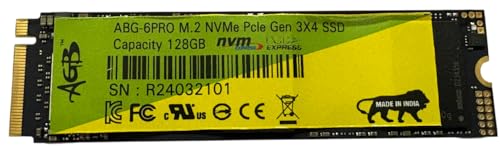 Image of AGB 128 GB SSD PCIe Gen3x4 NVMe M.2 2280, Speed Up to 1350MB /s, Internal Solid State Drive for PC, Desktop and Laptops (1 Year Warranty)