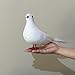 LWINGFLYER Large White Doves 9.5-Inch Artificial Simulation Foam Bird Feathered Dove for Craft Wedding Decoration Party Accessories Christmas Tree Ornaments (Big White Dove)