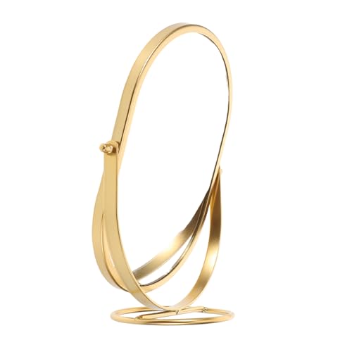 Miroir de bureau ovale pivotant 360° pour petit espace stable
