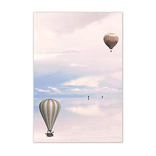 Ciel rose toile affiche impression poétique pour chambre