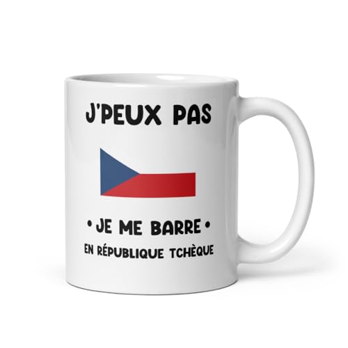 MugSmile Mug République Tchèque je peux pas je me barre en République Tchèque tasse République Tchèque humour voyage