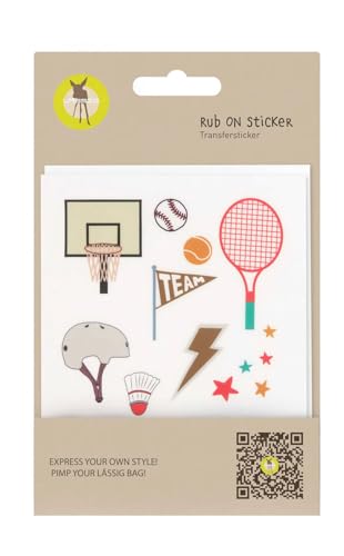 LÄSSIG Adhesivo textil de una sola aplicación/pegatina Rub On Sport