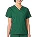 WonderWink Women's Scrubs Bravo 5 Pocket V-Neck Top, Hunter Green, Medium