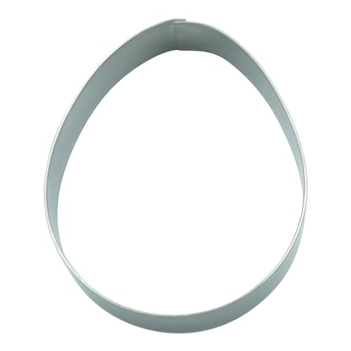 BekkiB - Ausstecher Osterei - Maße ca. 7,1 x 5,8 cm - Spülmaschinengeeignete Form aus Edelstahl - Zum Backen von Plätzchen zu Ostern - 7320