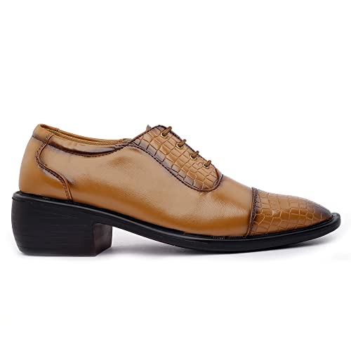Image of Mens Height Increasing Formal Shoes for Men, Experience a Heightened Confidence Oxford