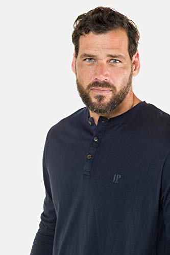 JP 1880 Henley Maglietta a Maniche Lunghe Senza
