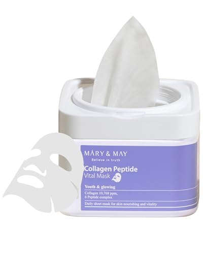 [Mary&May] Maschera Vitale Peptide Collagene 30ea,...