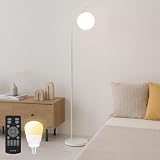 VENTOTA フロアライト 間接照明 フロアスタンド led ランプ 北欧 おしゃれ 電気スタンド 調光調色 floor lamp リビングルーム インテリア E26 寝室 スタンドライト Modico-F (ホワイト｜リモコン付調光調色60w相当LED電球付)
