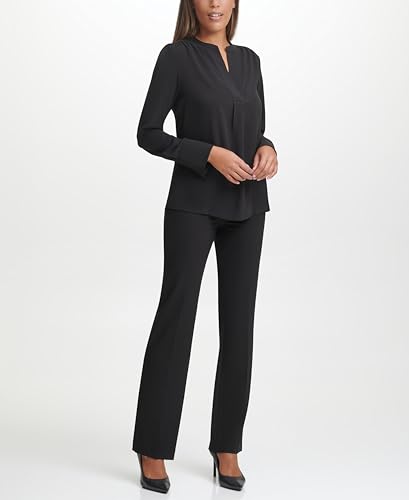 Calvin Klein Women's Sleeveless Collared Twist Front Blouse2