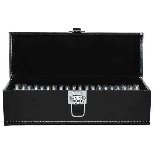 Boîte de rangement pour médailles avec 20 emplacements en EVA et plastique noir portable